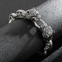 Load image into Gallery viewer, Kalen Animal Series Wild Boar Domineering Men&#39;s Bracelet Stainless