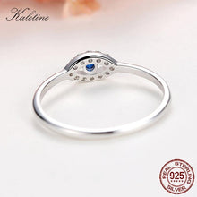 Load image into Gallery viewer, Sterling Silver Evil Eye Rings For Women Good Luck Blue - Sophornlilly