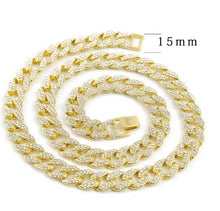 Load image into Gallery viewer, New Fashion Gold Color Rhinestone  Necklace for Women Men