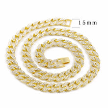 Load image into Gallery viewer, New Fashion Gold Color Rhinestone  Necklace for Women Men