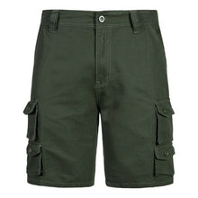 Load image into Gallery viewer, Khaki Cargo Shorts Men Summer Baggy Multi Pocket Solid Men's