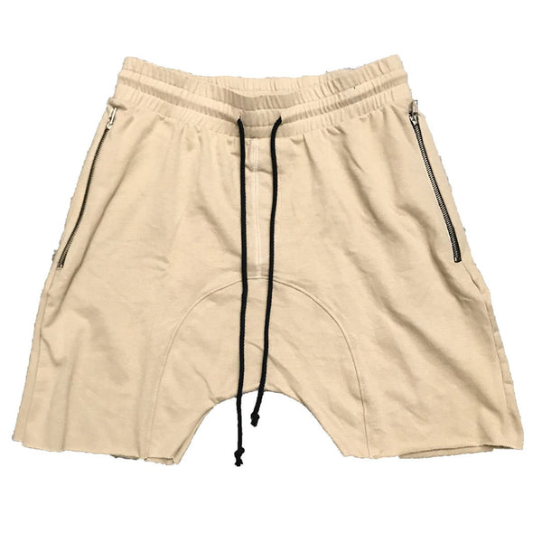 Khaki Raw Cut City Short