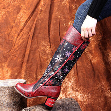 Load image into Gallery viewer, Knight Boots For Women National Style Embroidery Flower