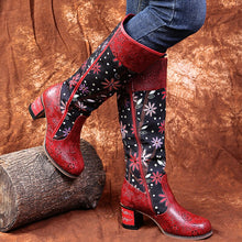 Load image into Gallery viewer, Knight Boots For Women National Style Embroidery Flower