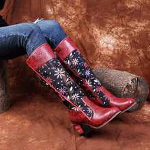 Load image into Gallery viewer, Knight Boots For Women National Style Embroidery Flower