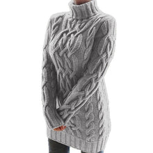 Load image into Gallery viewer, Knit Sweater Pullover Dress High Waist Autumn Winter