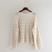 Load image into Gallery viewer, Knitted Hollow Out Cardigan Spring  Summer Thin Tops Lace