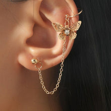 Load image into Gallery viewer, Elegant Cute Rhinestone Butterfly Stud Earrings For Women Girls