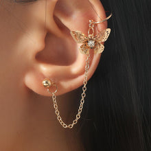 Load image into Gallery viewer, Elegant Cute Rhinestone Butterfly Stud Earrings For Women Girls