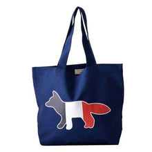 Load image into Gallery viewer, Canvas Tote Bag Fox Print Shoulder Shopper Bag