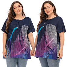 Load image into Gallery viewer, Retro Printed Women T shirts Spring Summer