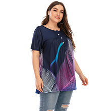 Load image into Gallery viewer, Retro Printed Women T shirts Spring Summer