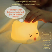 Load image into Gallery viewer, LED Night Light Lamp Touch Sensor Silicone USB Rechargeable Room Decor