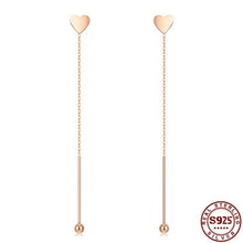 Load image into Gallery viewer, LEKANI 925 Sterling Silver Round Bead Tassel Drop Earrings For Women