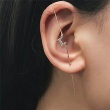 Load image into Gallery viewer, New Hot Cubic Zirconia Crystal Lightning Cross Stud