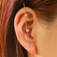 Load image into Gallery viewer, New Hot Cubic Zirconia Crystal Lightning Cross Stud