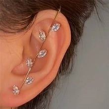 Load image into Gallery viewer, New Hot Cubic Zirconia Crystal Lightning Cross Stud
