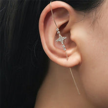 Load image into Gallery viewer, New Hot Cubic Zirconia Crystal Lightning Cross Stud