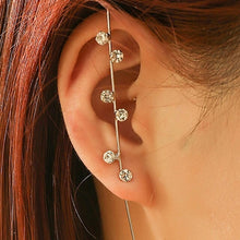 Load image into Gallery viewer, New Hot Cubic Zirconia Crystal Lightning Cross Stud