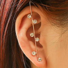 Load image into Gallery viewer, New Hot Cubic Zirconia Crystal Lightning Cross Stud