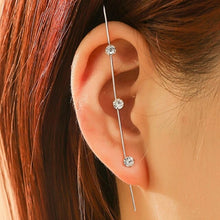 Load image into Gallery viewer, New Hot Cubic Zirconia Crystal Lightning Cross Stud