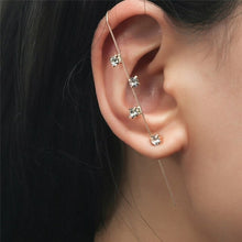 Load image into Gallery viewer, New Hot Cubic Zirconia Crystal Lightning Cross Stud