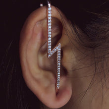 Load image into Gallery viewer, New Hot Cubic Zirconia Crystal Lightning Cross Stud