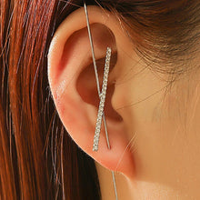 Load image into Gallery viewer, New Hot Cubic Zirconia Crystal Lightning Cross Stud