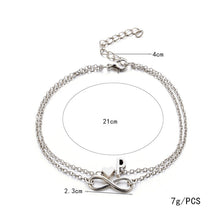 Load image into Gallery viewer, A Z Letter Initial Anklets For Women Silver Color Heart Anklet