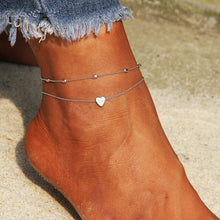 Load image into Gallery viewer, Bohemian Fashion Gold Color Flower Coin Anklet