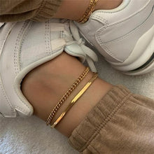 Load image into Gallery viewer, Bohemian Fashion Gold Color Flower Coin Anklet