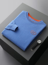 Load image into Gallery viewer, Men's Merino Wool Embroidered Fall Winter New Pullover