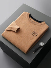 Load image into Gallery viewer, Men's Merino Wool Embroidered Fall Winter New Pullover