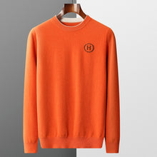 Load image into Gallery viewer, Men's Merino Wool Embroidered Fall Winter New Pullover