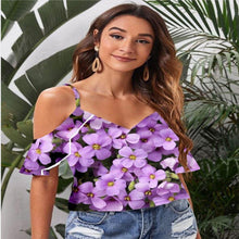Load image into Gallery viewer, Fashion 3D Sling Short Sleeve Sunflower Print Woman T shirt - Sophornlilly