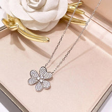 Load image into Gallery viewer, LISM's own design of copper inlaid zircon petals, ladies luxury high
