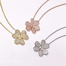 Load image into Gallery viewer, LISM's own design of copper inlaid zircon petals, ladies luxury high