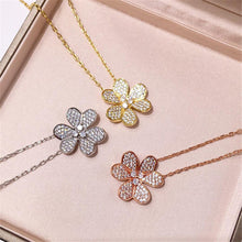Load image into Gallery viewer, LISM's own design of copper inlaid zircon petals, ladies luxury high