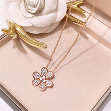 Load image into Gallery viewer, LISM's own design of copper inlaid zircon petals, ladies luxury high