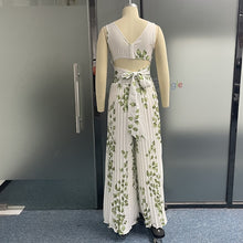 Load image into Gallery viewer, Jumpsuit Sleeveless V Neck Cutout