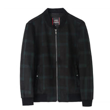Load image into Gallery viewer, LKSD spring fashion men's jacket causal strand collar plaid printed
