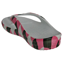 Load image into Gallery viewer, Women&#39;s Loudmouth Flip Flops - Pink and Black Tile - Sophornlilly