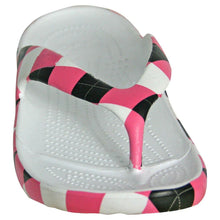 Load image into Gallery viewer, Women&#39;s Loudmouth Flip Flops - Pink and Black Tile - Sophornlilly