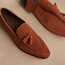 Load image into Gallery viewer, Kennedy Tassel Loafer, Suede