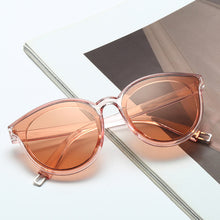 Load image into Gallery viewer, Retro Cat Eye Sunglasses Luxury Coating Mirror Round Sun