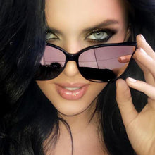 Load image into Gallery viewer, Retro Cat Eye Sunglasses Luxury Coating Mirror Round Sun
