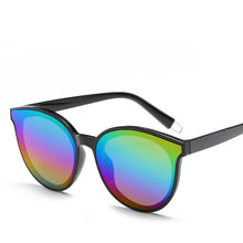 Load image into Gallery viewer, Retro Cat Eye Sunglasses Luxury Coating Mirror Round Sun