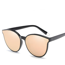 Load image into Gallery viewer, Retro Cat Eye Sunglasses Luxury Coating Mirror Round Sun