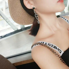 Load image into Gallery viewer, LOVE alphabet earrings simple long fashion earring For women