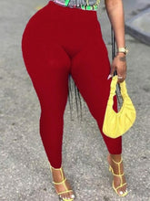 Load image into Gallery viewer, Leggings Mid Waist Skinny Stretchy Sporty
